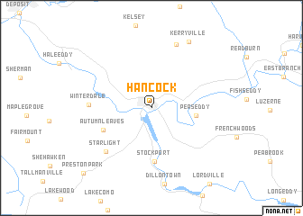 map of Hancock