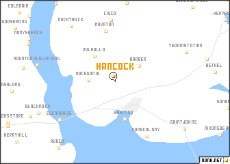 map of Hancock