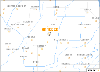 map of Hancock