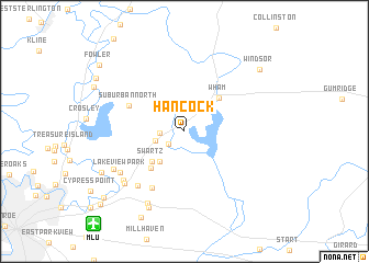 map of Hancock