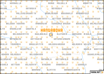 map of Handabowa