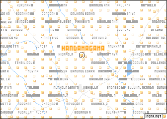 map of Handamagama