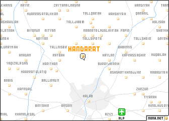 map of Ḩandarāt