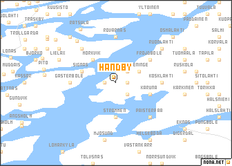 map of Handby