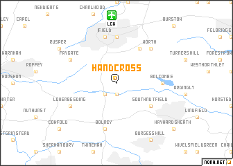 map of Handcross