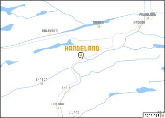 map of Handeland