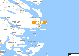 map of Händelöp