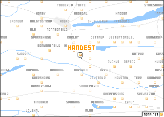 map of Handest