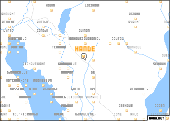 map of Handé