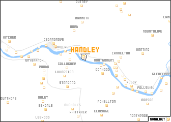 map of Handley