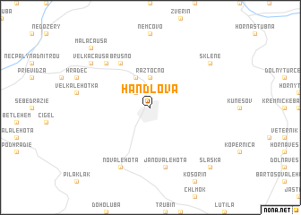 map of Handlová