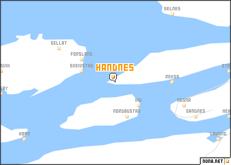 map of Handnes