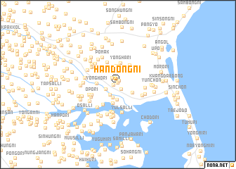 map of Handong-ni