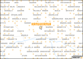 map of Handukanda