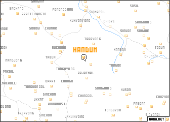 map of Handŭm