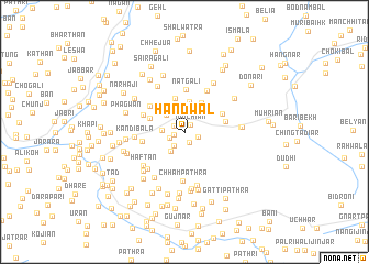 map of Handwāl