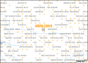 map of Handzame