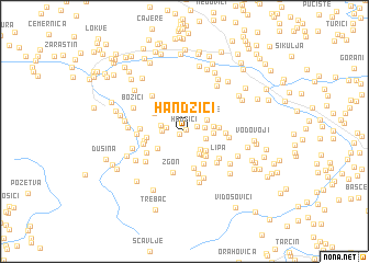 map of Handžići