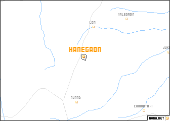 map of Hanegaon