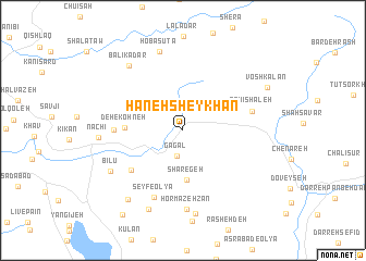 map of Hāneh Sheykhān