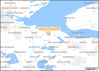 map of Hanendorp