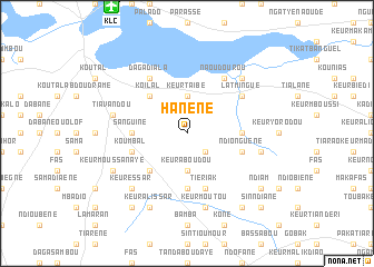 map of Hanène