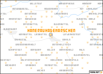 map of Hanerau-Hademarschen