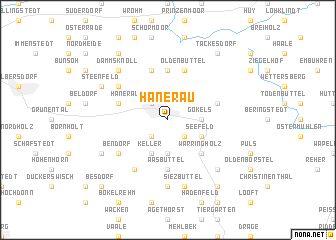 map of Hanerau