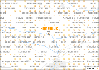 map of Hanewijk