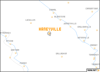 map of Haneyville