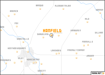 map of Hanfield