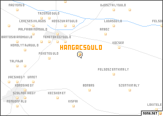 map of Hangácsdůlő