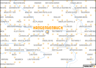 map of Hangendenbuch