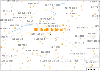 map of Hangen-Weisheim