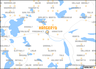 map of Hångeryd