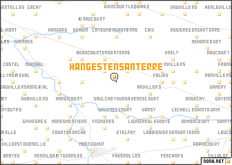 map of Hangest-en-Santerre