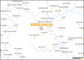 map of Hang-e Zhāleh