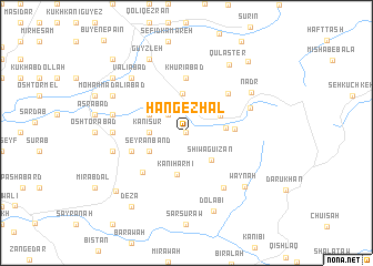 map of Hang-e Zhāl