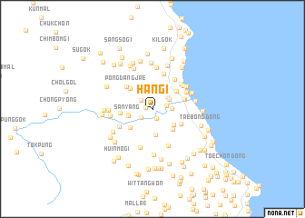 map of Hangi