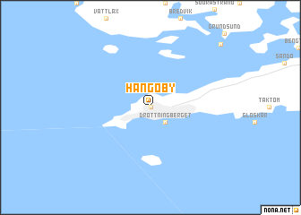map of Hangöby