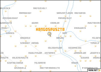 map of Hangospuszta