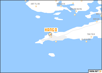 map of Hangö