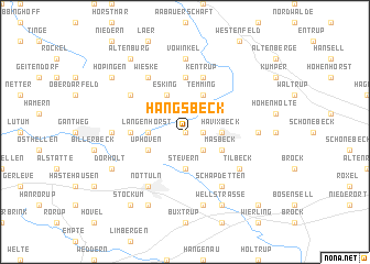 map of Hangsbeck