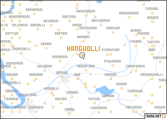 map of Hangwŏl-li