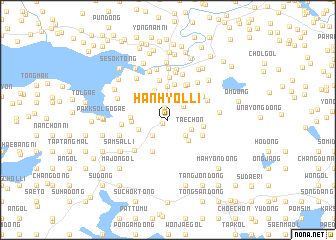 map of Hanhyŏl-li