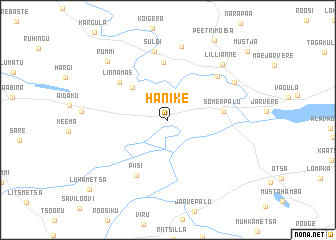 map of Hänike