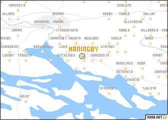 map of Håningby