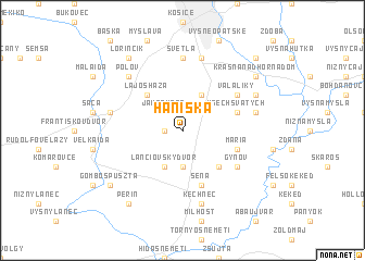 map of Haniska