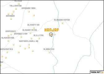 map of Ḩanjaf