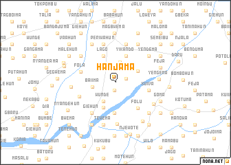 map of Hanjama